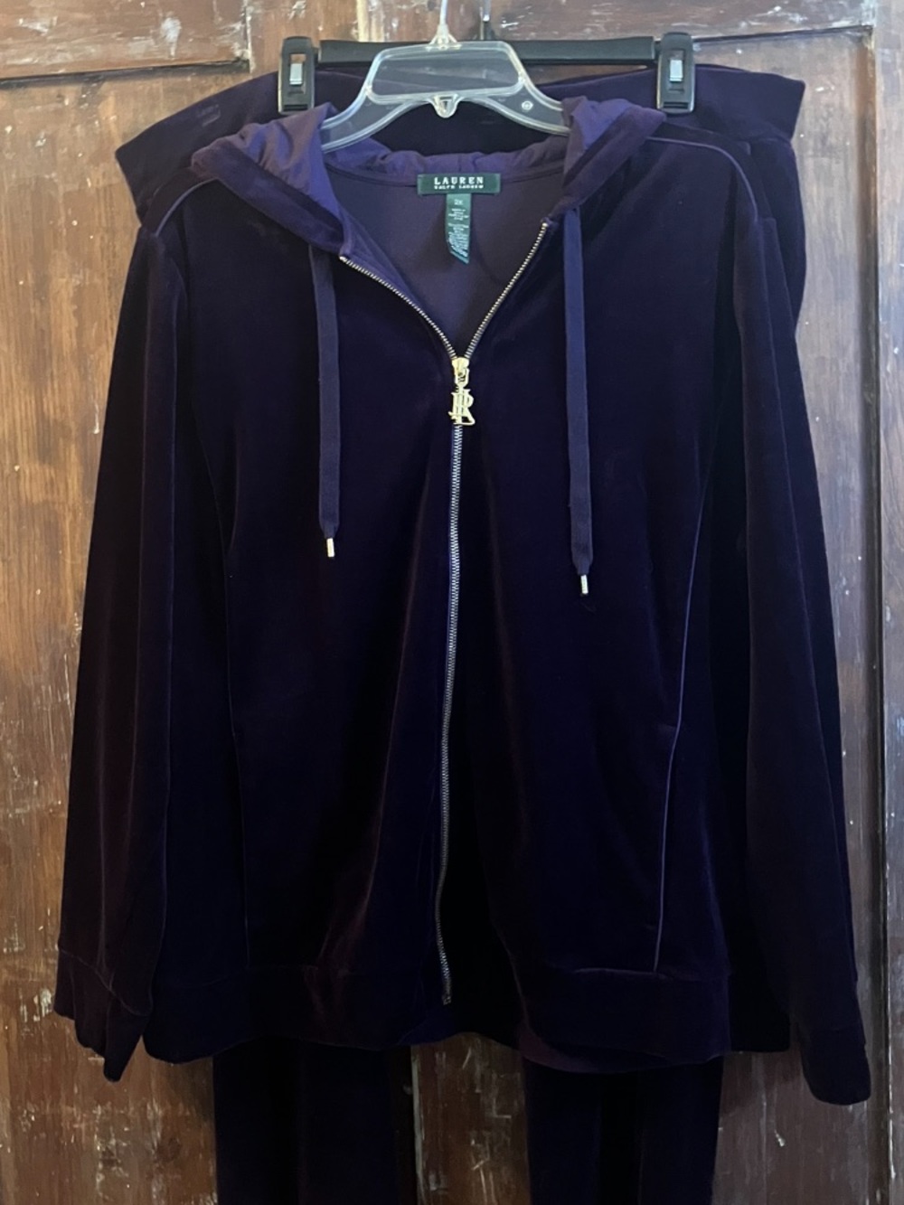 Women’s Ralph Lauren Burgundy Jogging Suit.